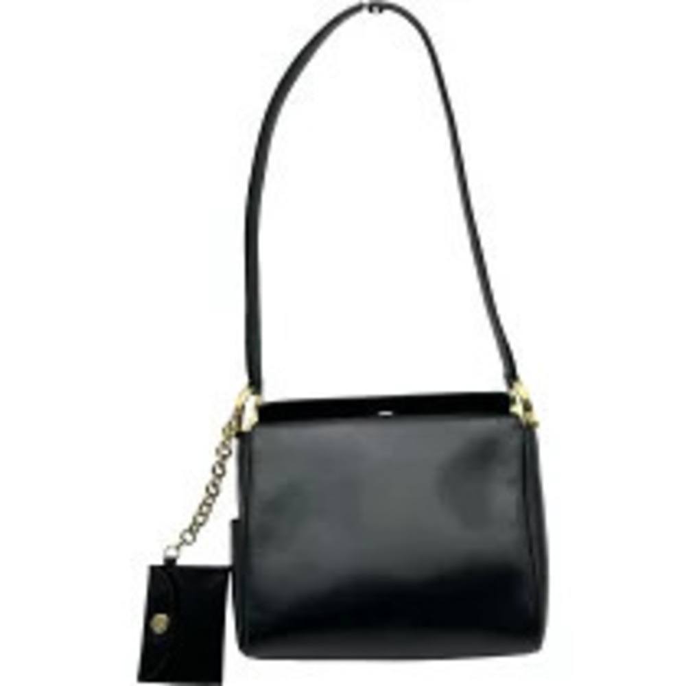 Salvatore Ferragamo Gancini Hobo Bag Black Leather Shoulder